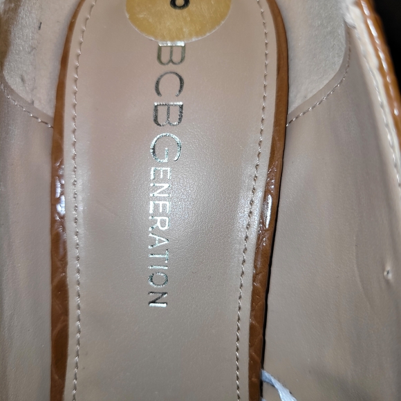 BCBGeneration Camel Snake Print Heels - Picture 4 of 4